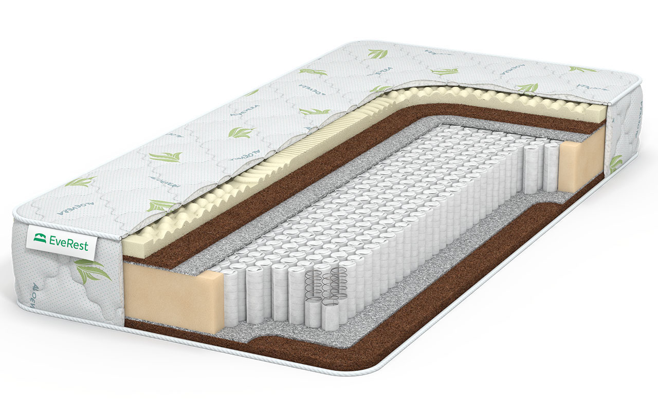 матрас Everest Ту-Вэй Кокос латекс хард S1000 1 Everest Ту-Вэй Кокос латекс хард S1000